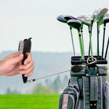 2Pcs Microfiber Golf Towels with Club Brush Waffle Pattern Fishing Towels