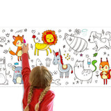 4PCS Large Coloring Paper Scroll Rolls Drawing Set 30x300cm for Little Ones