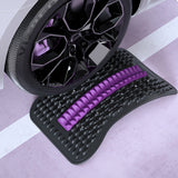 Multi-Level Adjustable Back Stretcher for Lower Back Black