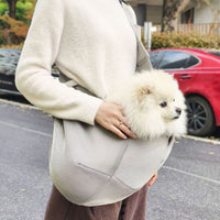 Adjustable Pet Dog Carrier Sling Bag Breathable Mesh Puppy Cat Carrier Gray