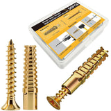 100 PCS Expansion Anchor and Screw Set with Storage Box