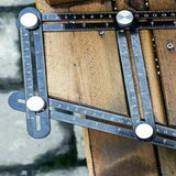 6-Sided Angle Measuring Ruler Multi Angle Measuring Template Tool Universal Tile Opening Hole Locator