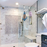 Shower Hooks Bathroom Glass Door Towel Hanger Stainless Steel Hook Silver