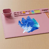 Anti-Stick Silicone Painting Mat Drawing Art Pad Washable Painting Mat Pink