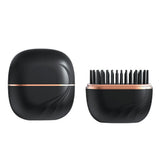 Mini Wireless Rechargeable Hair Straightener Comb Portable Styling Tool for Women Black