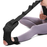 Hamstring Stretcher Stretching Strap Ligament Stretching Belt  for Dancing Pilates Yoga Black