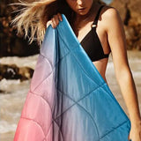 Camping Blanket Water-resistant Warm Quilt Puffy Blanket for Outdoor Traveling Picnic Hiking Beach