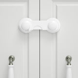 Set of 10Pcs Child-Proof Cabinet Locks Self-Adhesive Fridge Lock Child Safety Latches White