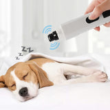 Upgraded 5-Speed Pet Nail Grinder with Led Light for Small Medium Large Dogs & Cats White