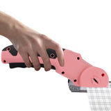 USB Cordless Electric Scissors – Rechargeable Fabric and Cardboard Cutter Pink