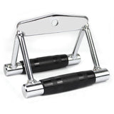 V-Grip Lat Pulldown Bar Non-Slip Rubber Grip Steel Attachment for Cable Pulley Systems Weight Workout Tool Black