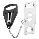 Portable Door Lock Travel Security Device Black