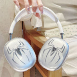Clear Metal Spider-Man Case for Apple AirPods Max – Protective TPU Cover