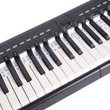 2PCS Reusable 88 Key Piano Note Guide Strip with Staff and Note Names