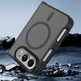 Easy Attached PC TPU Phone Case Compatible With iPhone Duo with Wireless Charging Black