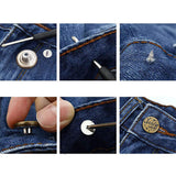 32 PCS Removable Screw Type No Sew Denim Jeans Buttons