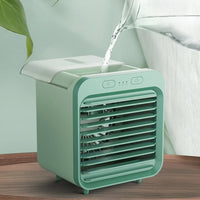 Portable Air Conditioner Fan 3 Speeds Cooling Humidifier Fan for Room Desk Bedroom Office Green