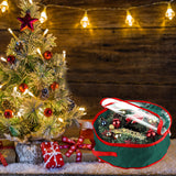 Christmas Wreath Storage Bag Xmas Garland Storage Container Organizer Green