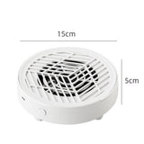 Nail Dust Collector Vacuum Fan for Nail Tech Quiet & Compact Dust Extractor White