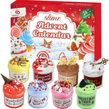 24 Days DIY Slime and Charms Kit Advent Calendar Xmas Countdown Calendars