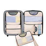 8Pcs Set Travel Packing Cubes for Suitcases Luggage Organizer Bags Set Beige