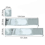 Insulated Protective Cover for Portable AC Exhaust Hose Water Resistant Silver