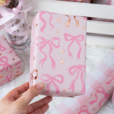 6 Sheet Gift Wrap Paper 70x50cm Coquette Bow Pattern Set Style 1