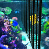 8 PCS Plastic Aquarium Grid Divider Set for Fish Tanks and Breeding Black
