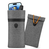 RFID Pouch for Car Keys & Phone – Anti Tracking Case Gray