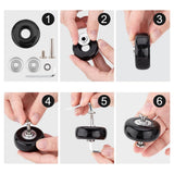 2 Sets of Luggage Replacement Wheels 8PCS Silent Suitcase Roller Wheels for Travel Suitcase