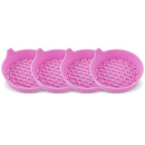 4PCS Car Cup Holder Coaster Silicone Non-Slip Cup Holder Insert Pink