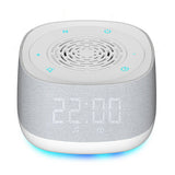 White Noise Sound Machine With Alarm Clock And Breathing Light - White