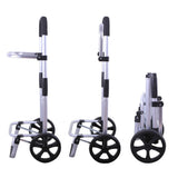 Foldable Shopping Cart Trolley Aluminium Waterproof Grocery Storage Bag Grey