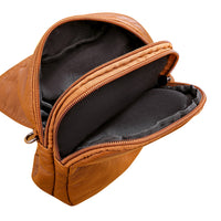 Women Mobile Phone Bag PU Leather Purse Wallet Shoulder Pouch Small Crossbody Bag Brown