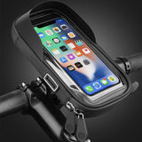 Bicycle Motorcycle Handlebar Mount Holder Waterproof Case for Mobile Phone Black