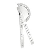 0-180 Degree Stainless Steel Protractor Angle Finder Arm Measuring Gauge Ruler Style 1