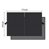 2PCS Car Window Sun Shades Double Layer Magnetic Rear Window Privacy Cover