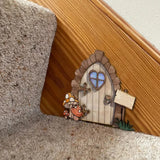 5Pcs Elf Door Fairy Tale House Door Miniature Garden Decor Christmas Tree Decoration