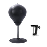 Desktop Punching Speed Ball with Clamp and Suction Cup Black