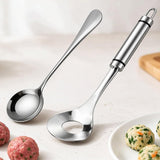 4 PCS Stainless Steel Meatball Maker Spoon and Auxiliary Spoon Set