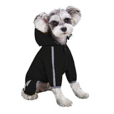 Waterproof Hooded Pet Raincoat with Reflective Stripe for Dogs