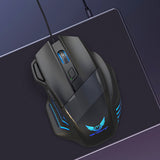 Wired Gaming Mouse 2400 DPI Adjustable 7-Color PC Gaming Mice Compatible with Windows Mac