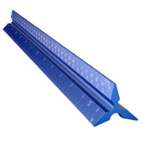 Architectural Scale Ruler Aluminum Triangular Ruler for Blueprint Triangle Drafting Architecture Blue