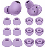 6 Pairs Ear Tips Compatible With Galaxy Buds 2 Pro S/M/L Replacement Soft Earbuds Purple