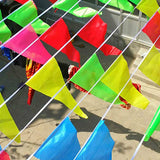 Triangle Flag Banner Set Colorful for Wedding Ceremony Party Festival