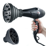 Universal Silicone Diffuser Foldable for Hair Dryer 4-5cm Nozzle Gray