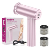 Electric Foot Callus Remover Pedicure Tool with 60PCS Sandpaper Refills Foot Scrubber Pink