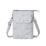 Small Cross-body Cell Phone Case Shoulder Bag Purse Pouch Handbag for Women Girls Gray