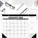 18-Month Desk Calendar (Jan 2026 – June 2027) with Corner Protectors for Office Style 2