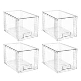 4PCS Stackable Storage Drawers Easily Assemble for Skincare Storage Medium